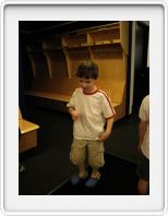 T in the Canucks dressing room