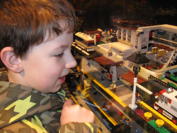 T at a Lego Exhibition