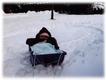 Mairead in her sled