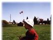 Thomas flies his kite